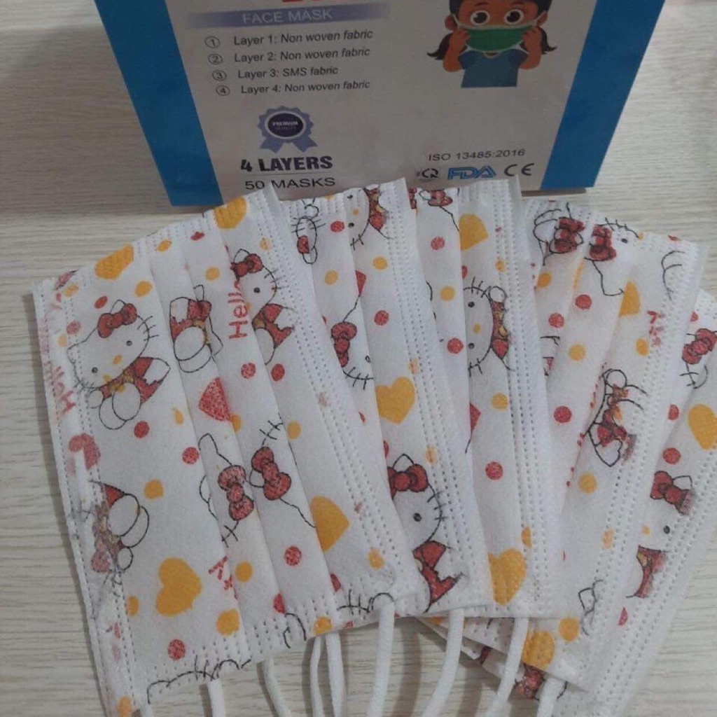 50 Pcs Kids Face Masks